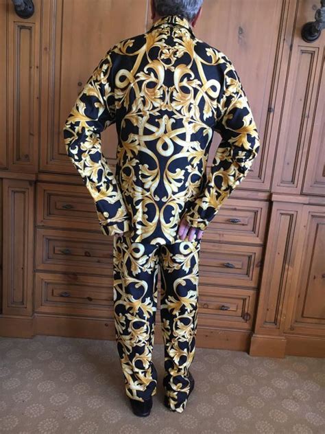 pajamas versace|black and gold versace robe.